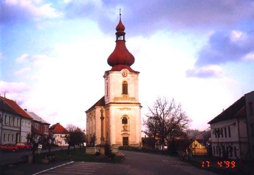 het kerkje van Kladruby